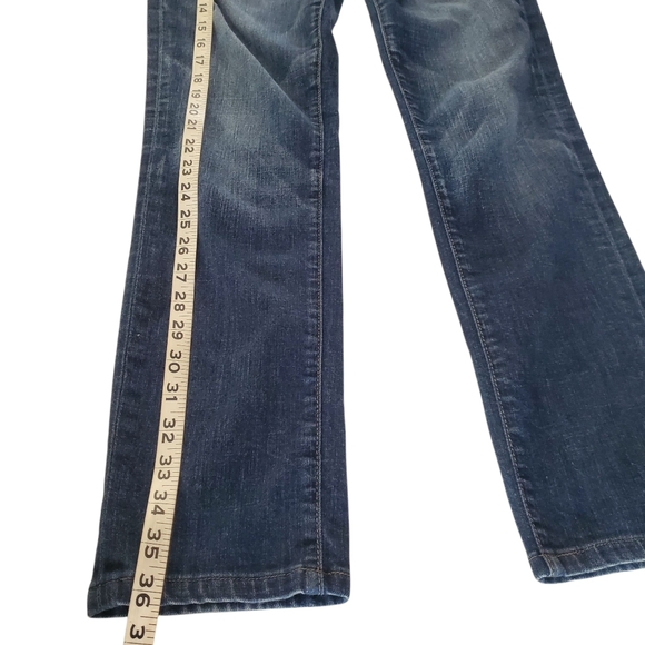 PAIGE | REVOLVE Jimmy Jimmy Medium Wash Whiskered Skinny Jeans Women's Size 27 - Picture 9 of 13